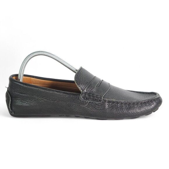 1901 Leather‎ Slip-on Penny Driving Loafers M07915 Black Men\'s 9.5M main image 9
